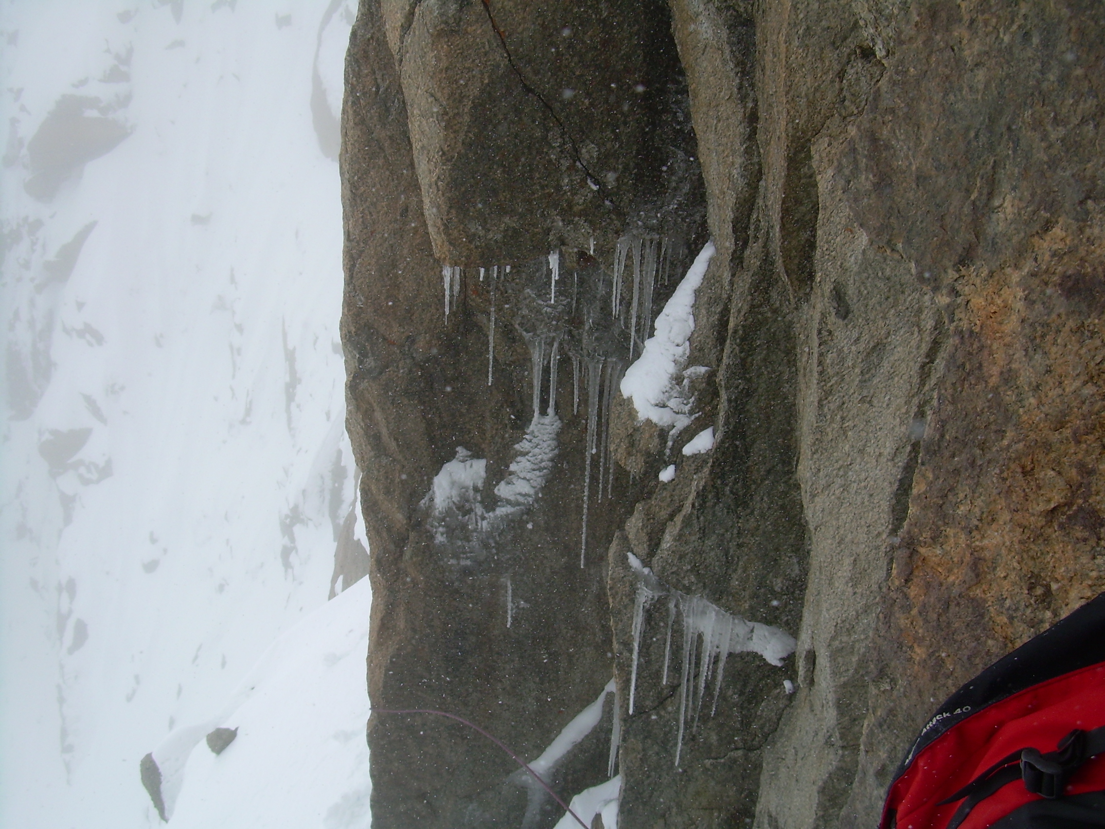 Icicles on Cosmiques Arete.JPG